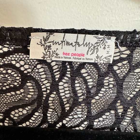 Free People Intimately Bodysuit Black Medium will fit 10-12 - Picture 7 of 7